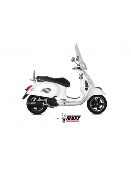 ESCAPE MIVV MOVER INOX BARNIZADO NEGRO PIAGGIO VESPA GTS 125 2017-2018