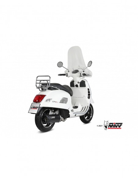ESCAPE MIVV MOVER INOX BARNIZADO NEGRO PIAGGIO VESPA GTS 125 2017-2018