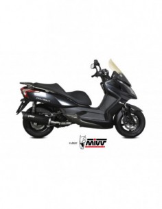 ESCAPE MIVV MOVER INOX BARNIZADO NEGRO KYMCO DOWNTOWN 300 2009-2017