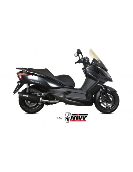ESCAPE MIVV MOVER INOX BARNIZADO NEGRO KYMCO DOWNTOWN 300 2009-2017