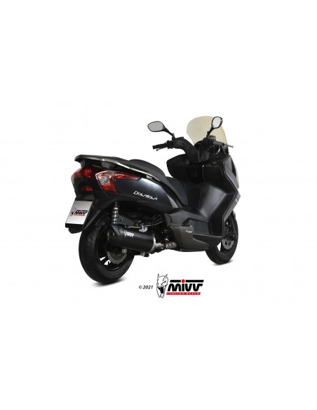 ESCAPE MIVV MOVER INOX BARNIZADO NEGRO KYMCO DOWNTOWN 300 2009-2017