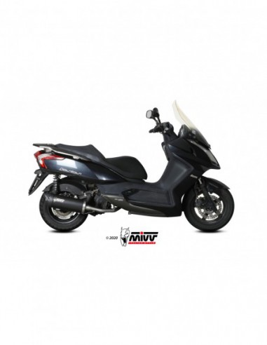 ESCAPE MIVV MOVER INOX BARNIZADO NEGRO KYMCO DOWNTOWN 125 2009-2016