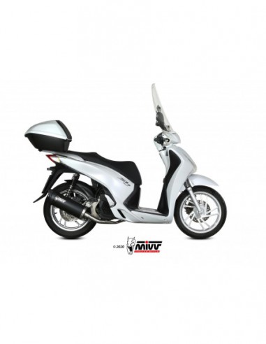 ESCAPE MIVV MOVER INOX BARNIZADO NEGRO HONDA SH 125 2013-2016