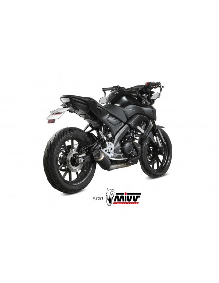 ESCAPE MIVV GPPRO BLACK INOX NEGRO YAMAHA MT-125 2020-2021