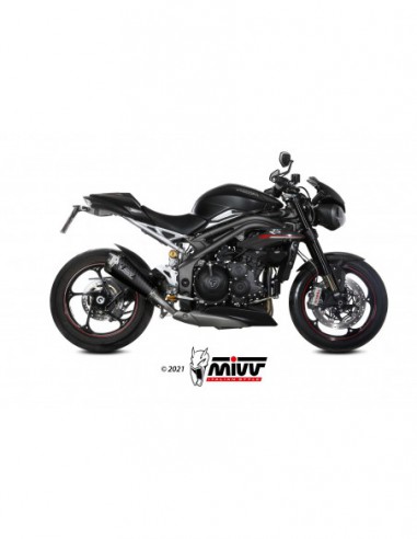 ESCAPE MIVV DELTARACE CARBONO TRIUMPH SPEED TRIPLE R / S / RS 2018-2020