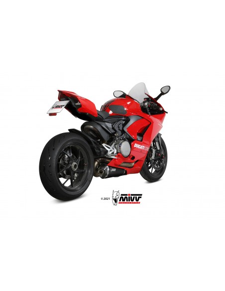 ESCAPE MIVV DELTARACE BLACK INOX NEGRO DUCATI PANIGALE V2 2020-2021