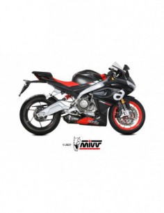 ESCAPE MIVV DELTARACE BLACK INOX NEGRO APRILIA RS 660 2020-2021 / APRILIA TUONO 660 2021-2021