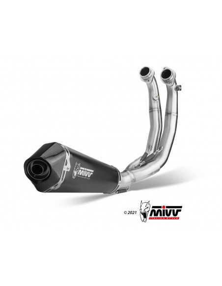 ESCAPE MIVV DELTARACE BLACK INOX NEGRO APRILIA RS 660 2020-2021 / APRILIA TUONO 660 2021-2021
