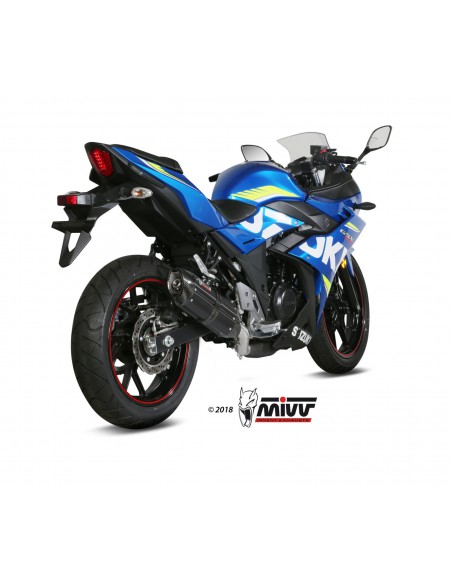 ESCAPE MIVV SUONO BLACK INOX NEGRO SUZUKI GSX 250 R 2017 -