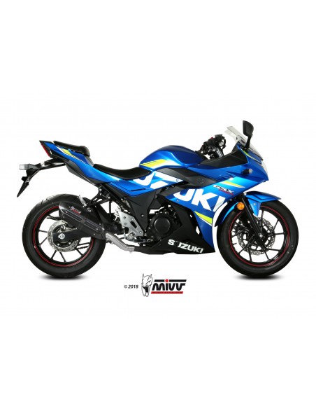 ESCAPE MIVV SUONO BLACK INOX NEGRO SUZUKI GSX 250 R 2017 -