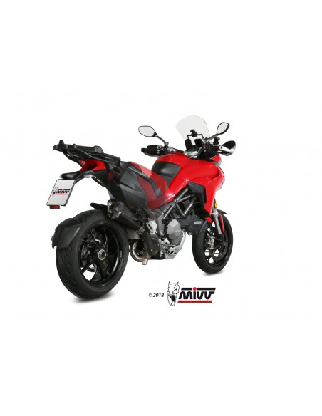 ESCAPE MIVV DELTA RACE BLACK + DE KAT INOX NEGRO DUCATI MULTISTRADA 1260 2018 - 2020 / MULTISTRADA 1200 2015 - 2017