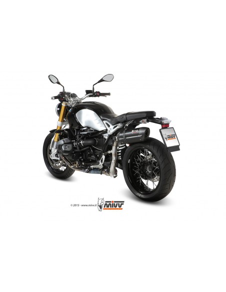 ESCAPE MIVV SUONO BLACK INOX NEGRO BMW R NINE T 2014 - 2022