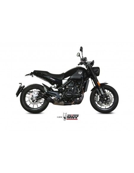ESCAPE MIVV DOUBLE GUN BLACK INOX NEGRO BENELLI LEONCINO 2017 - 2022
