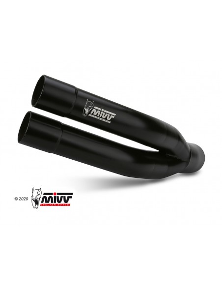 ESCAPE MIVV DOUBLE GUN BLACK INOX NEGRO BENELLI LEONCINO 2017 - 2022
