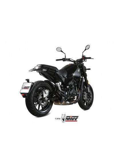 ESCAPE MIVV DOUBLE GUN BLACK INOX NEGRO BENELLI LEONCINO 2017 - 2022