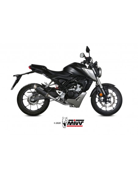 ESCAPE MIVV GP PRO BLACK INOX NEGRO HONDA CB 125 R 2018 - 2020