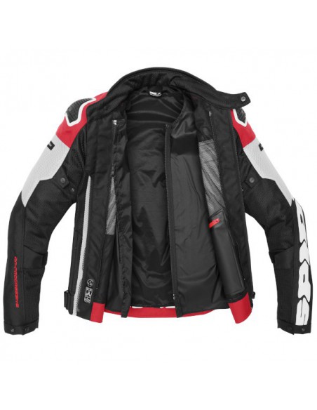 CAZADORA SPIDI PROGRESSIVE NET WINDOUT BLACK-GREY-RED