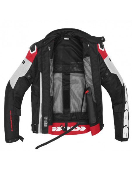 CAZADORA SPIDI PROGRESSIVE NET WINDOUT BLACK-GREY-RED