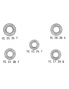 JUEGO 5 RETENES MOTOR VESPINO SC ALX NE 50