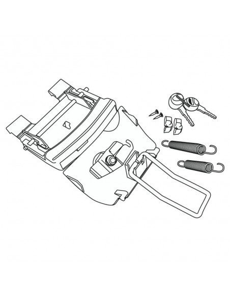 CERRADURA SHAD COMPLETA PARA BAUL SH46