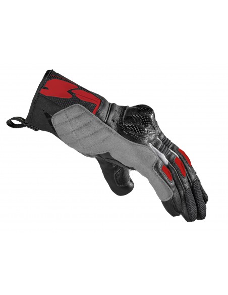 GUANTE SPIDI G-CARBON NEGRO ROJO