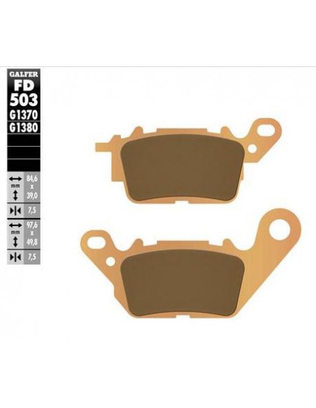 PASTILLA DE FRENO SINTERIZADA SCOOTER FD503G1380