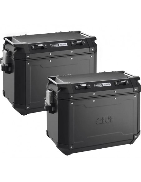 PACK MALETAS LATERALES TREKKER OUTBACK BLACK LINE 48L