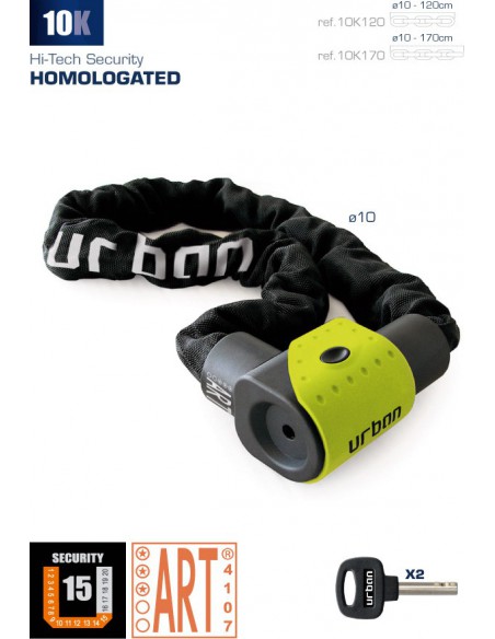 ANTIRROBO CADENA MOTO URBAN 10K