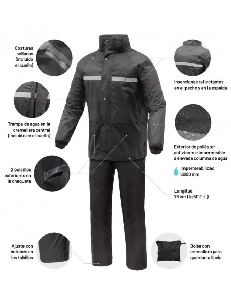 TRAJE LLUVIA TUCANO SEPIOVE - NEGRO