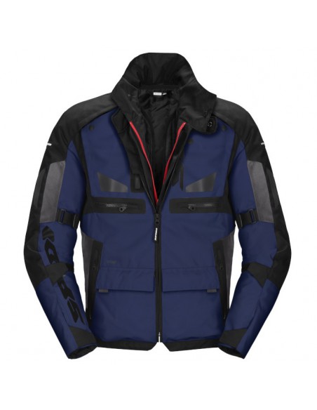 CHAQUETA SPIDI CROSSMASTER NEGRA-AZUL