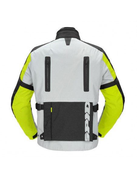 CHAQUETA SPIDI CROSSMASTER NEGRA-GRIS-AMARILLO