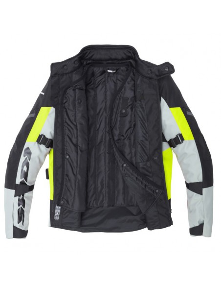 CHAQUETA SPIDI CROSSMASTER NEGRA-GRIS-AMARILLO