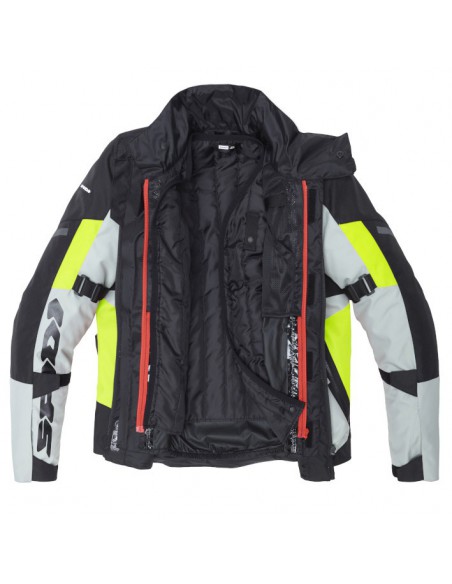 CHAQUETA SPIDI CROSSMASTER NEGRA-GRIS-AMARILLO