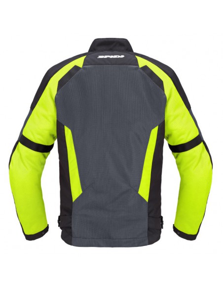 CHAQUETA SPIDI TEK NET NEGRA-GRIS-AMARILLO FLUOR
