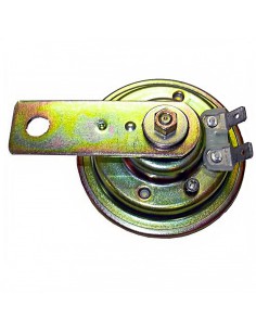 CLAXON ZINCADO BLANCO 6V-3A 105-118 DB - Ø 70 MM