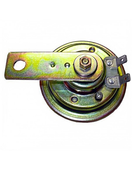 CLAXON ZINCADO BLANCO 6V-3A 105-118 DB - Ø 70 MM