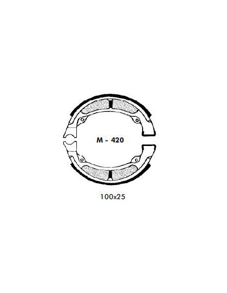 ZAPATA FRENO 100X25