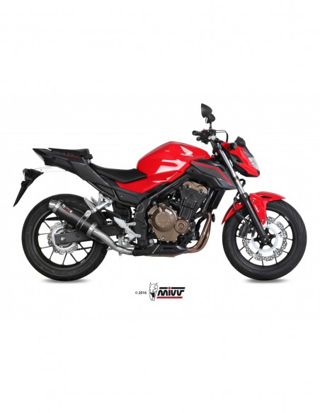 ESCAPE MIVV GP CARBONO HONDA CB 500 F 2016 - 2018