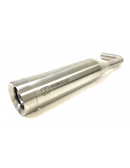 ESCAPE IXIL SLIP ON (RIGHT MUFFLER) - IRONHEAD ROUND MATT INOX