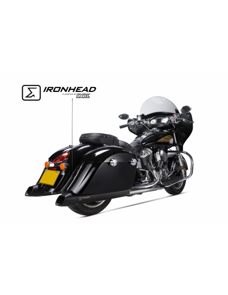 ESCAPE IXIL SLIP ON (LEFT MUFFLER) - IRONHEAD ROUND BLACK