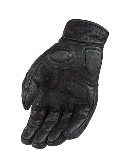 GUANTE PIEL RUST - NEGRO