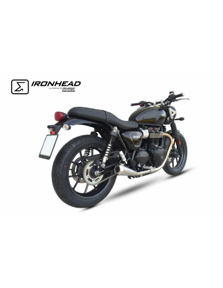 ESCAPE IXIL SLIP ON (LEFT MUFFLER) - IRONHEAD CONICAL MATT INOX