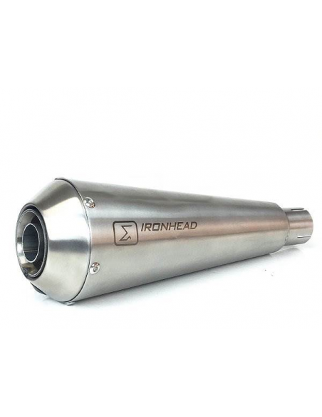 ESCAPE IXIL SLIP ON (LEFT MUFFLER) - IRONHEAD CONICAL MATT INOX