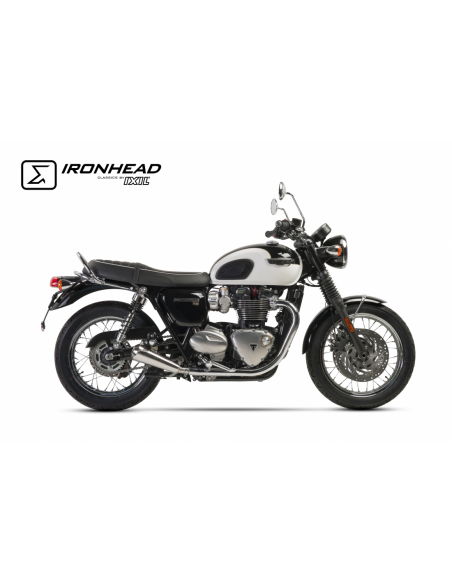 ESCAPE IXIL SLIP ON (LEFT MUFFLER) - IRONHEAD CONICAL MATT INOX