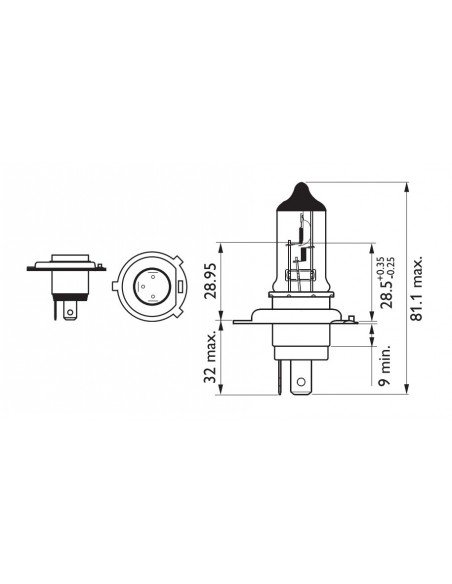 LAMPARA PHILIPS HALOGENA HS1