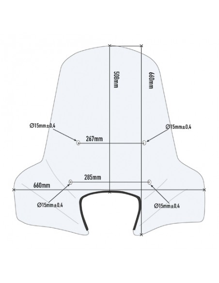 PARABRISAS TRANSPARENTE GIVI 107A: Máxima calidad para tu moto