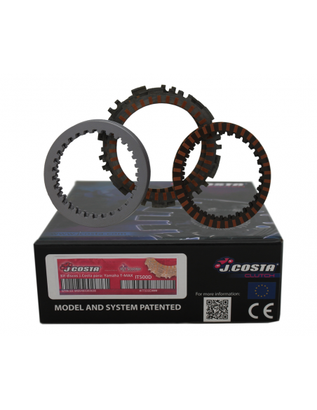 Discos embrague J.Costa para T-MAX 500 (embrague original)