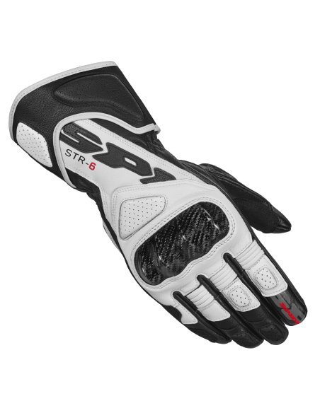 GUANTE SPIDI STR-6 NEGRO BLANCO