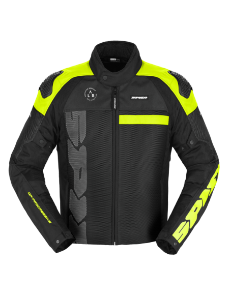 CAZADORA SPIDI PROGRESSIVE NET WINDOUT NEGRA AMARILLO FLUOR
