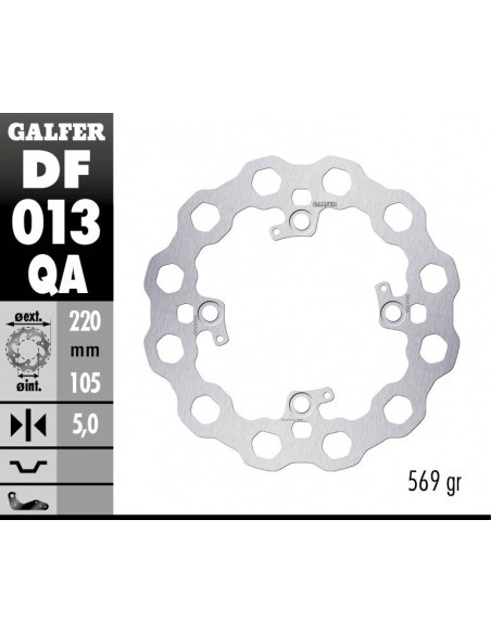 DISCO FRENO CUBIQ FIXED 220X5MM DF013QA